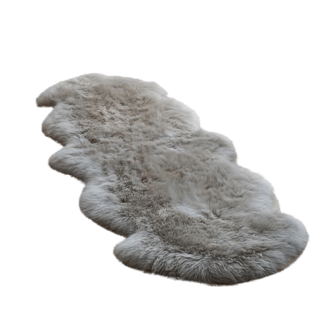 พรม MJHOMEDESIGNS BEDSIDE CARPET 71 ขนาด 65*130 ซม. เทา NO.2_0